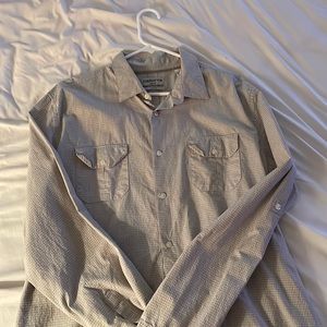Claiborne slim fit stretch long sleeve shirt.